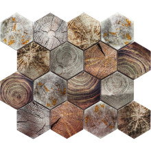 Luxury Hexagon Metal Aluminum Mosaic for Backsplash and Wall